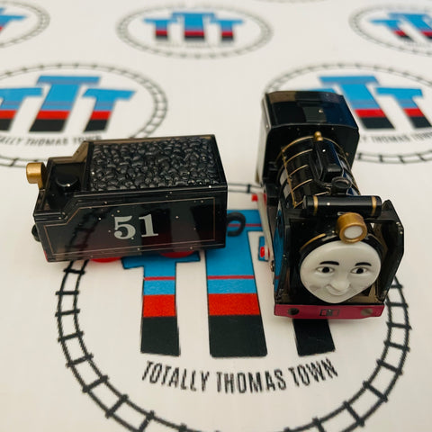 Clear Glitter Hiro and Tender Capsule Plarail Wind Up - Used