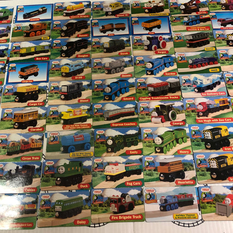 Wooden Railway Character Cards Used A - D (1 Card) Choose Your Option