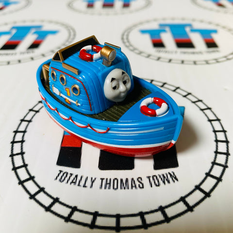 Thomas as Captain missing long pole at back Pull Along Capsule Plarail - Used