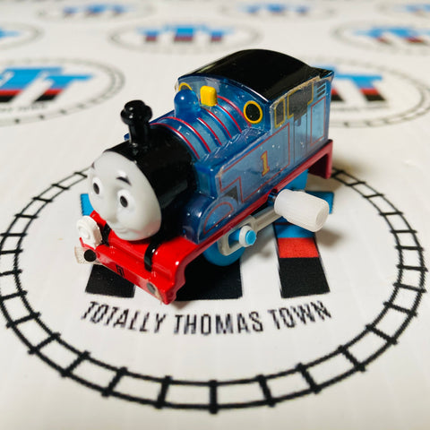 Clear Glitter Thomas (Newer Face) Capsule Plarail Wind Up - Used