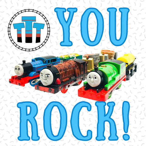 Totally Thomas Town Large Custom You Rock Sticker