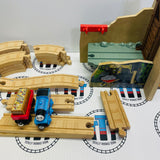 Treasure at the Mine Figure 8 Set with Thomas and Cargo Car with Cargo Modified Missing Door and Cargo Drop as Shown- Used
