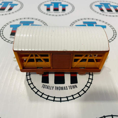 Opening Passenger Car Orange and Brown Used - TOMY