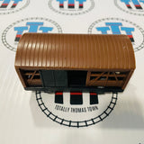 Brown Box Car with opening doors Used - TOMY