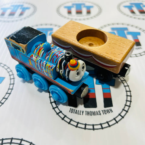 Happy Birthday Thomas Missing Cake (Mattel) Fair Condition Wooden - Used