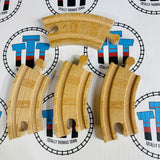 Curved Track 3.5" - 4 Pieces Thomas Brand Wooden - Used