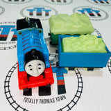 Glow in the Dark Thomas and Cargo Cars (2013) Good Condition Used - Trackmaster Revolution