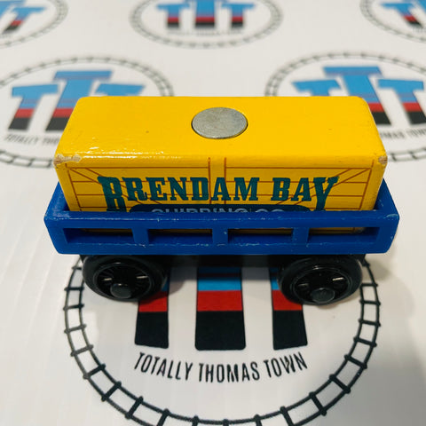 Cargo Car Blue with Yellow Brendam Bay Cargo Wooden - Used