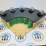 Roundhouse with Switch Track 2 Doors don’t stay shut as shown #3 Wooden - Used