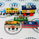 Peg & Stack Kit Wagons (Mattel) Good Condition Wooden - Used