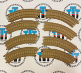 8 Pack Curved (Makes Circle) Used - Trackmaster