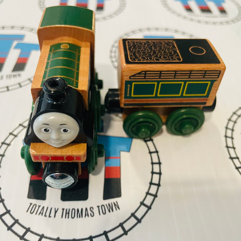 Emily & Tender (Thomas Wood Unpainted Mattel) Good Condition Wooden - Used