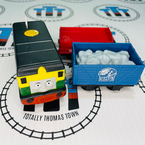 Philip and Cargo Cars Missing 1 Cargo Piece (2013 Mattel) Good Condition Used - Trackmaster Revolution