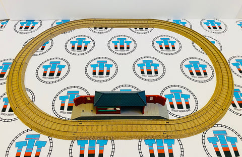 Thomas Rides the Rails Starter Set Used (No Station Sign and Missing Stickers) Used - Trackmaster
