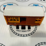 Opening Passenger Car Orange and Brown Used - TOMY
