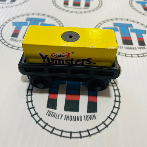 Yumsters Cargo & Cargo Car Bright Yellow Wooden - Used
